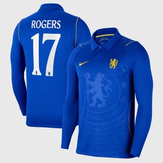 Chelsea Cup Nike Home Stadium Long Sleeve Shirt 2026-27 - Kids with Rogers 17 printing