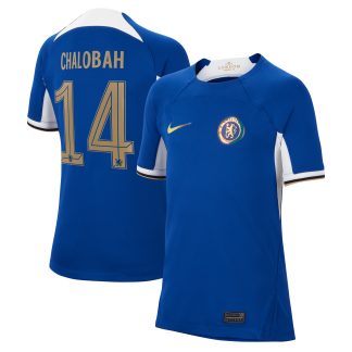 Chelsea Cup Nike Home Stadium Shirt 2023-24 - Kids with Chalobah 14 printing