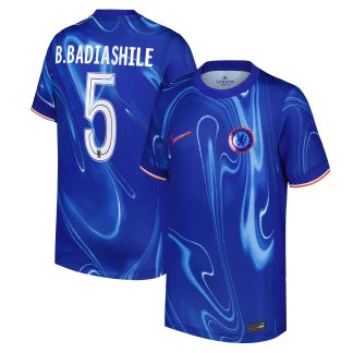 Chelsea Cup Nike Home Stadium Shirt 2024-25 - Kids with B. Badiashile 5 printing