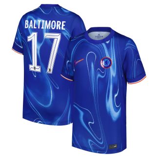 Chelsea Cup Nike Home Stadium Shirt 2024-25 - Kids with Baltimore 17 printing