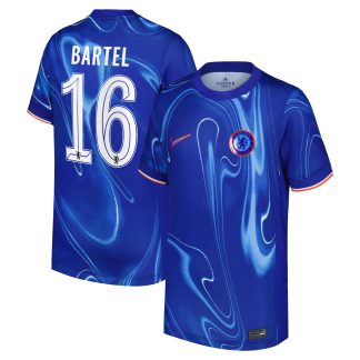 Chelsea Cup Nike Home Stadium Shirt 2024-25 - Kids with Bartel 16 printing