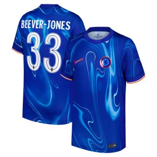 Chelsea Cup Nike Home Stadium Shirt 2024-25 - Kids with Beever-Jones 33 printing