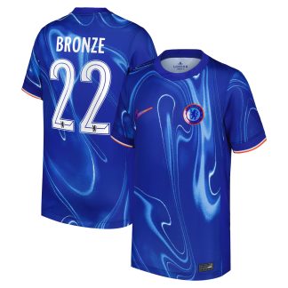 Chelsea Cup Nike Home Stadium Shirt 2024-25 - Kids with Bronze 22 printing