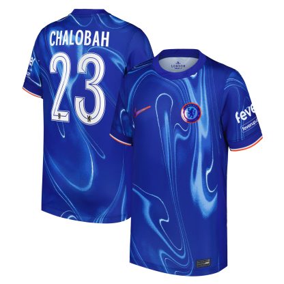 Chelsea Cup Nike Home Stadium Shirt 2024-25 - Kids with Chalobah 23 printing