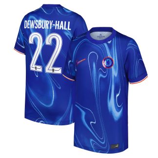 Chelsea Cup Nike Home Stadium Shirt 2024-25 - Kids with Dewsbury-Hall 22 printing