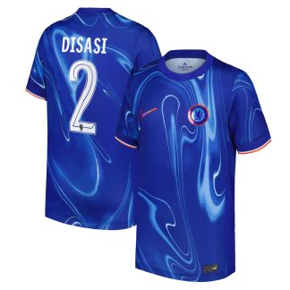 Chelsea Cup Nike Home Stadium Shirt 2024-25 - Kids with Disasi 2 printing