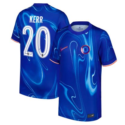 Chelsea Cup Nike Home Stadium Shirt 2024-25 - Kids with Kerr 20 printing