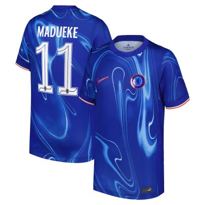 Chelsea Cup Nike Home Stadium Shirt 2024-25 - Kids with Madueke 11 printing