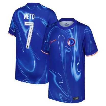 Chelsea Cup Nike Home Stadium Shirt 2024-25 - Kids with Neto 7 printing