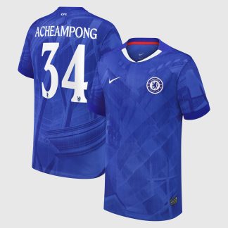 Chelsea Cup Nike Home Stadium Shirt 2025-26 - Kids with Acheampong 34 printing