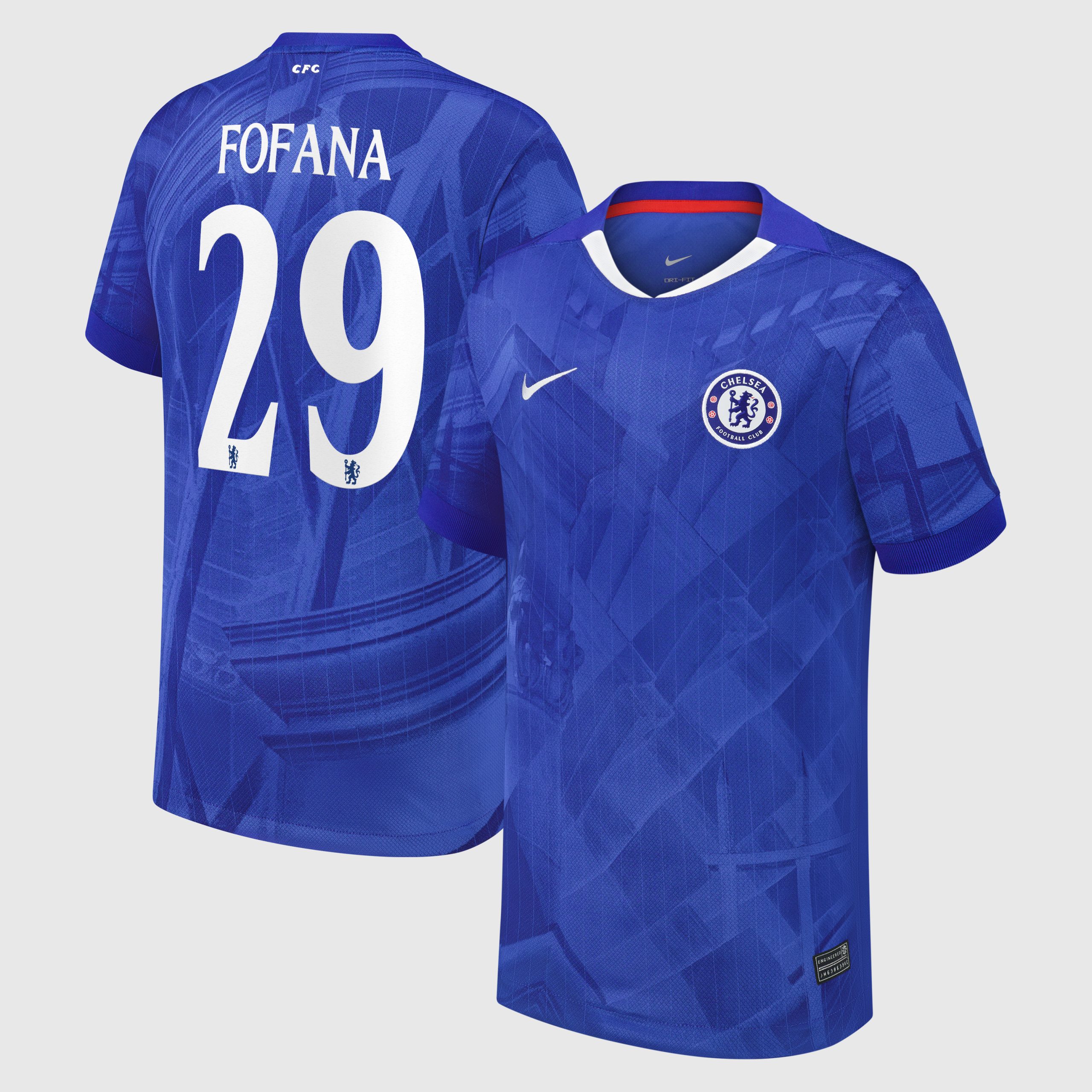 Chelsea Cup Nike Home Stadium Shirt 2025-26 - Kids with Fofana 29 printing