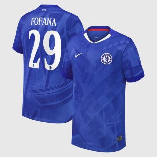 Chelsea Cup Nike Home Stadium Shirt 2025-26 - Kids with Fofana 29 printing