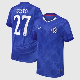 Chelsea Cup Nike Home Stadium Shirt 2025-26 - Kids with Gusto 27 printing