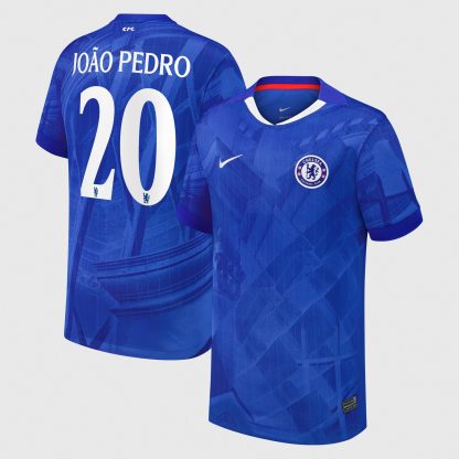 Chelsea Cup Nike Home Stadium Shirt 2025-26 - Kids with João Pedro 20 printing