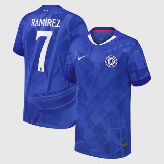Chelsea Cup Nike Home Stadium Shirt 2025-26 - Kids with Ramírez 7 printing