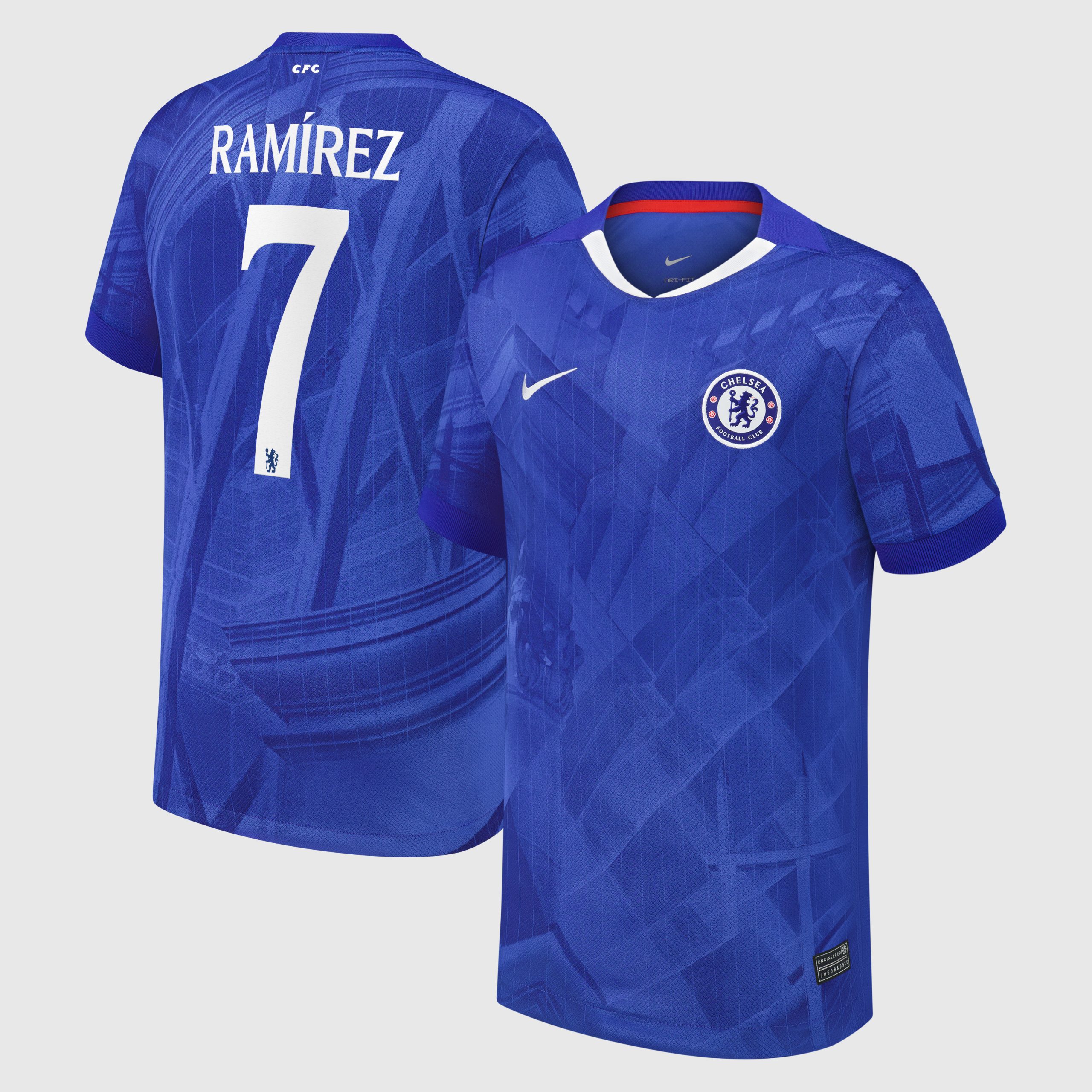 Chelsea Cup Nike Home Stadium Shirt 2025-26 - Kids with Ramírez 7 printing