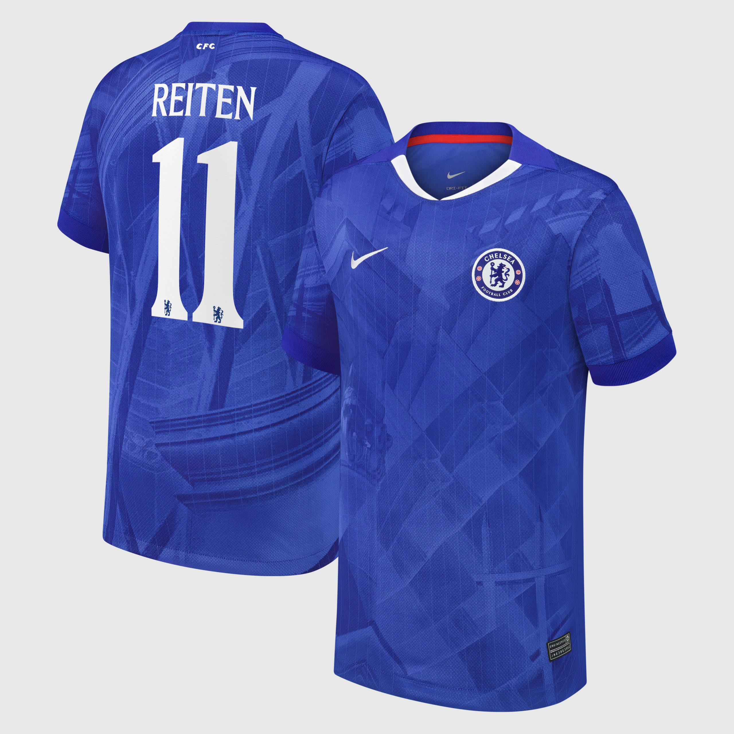 Chelsea Cup Nike Home Stadium Shirt 2025-26 - Kids with Reiten 11 printing