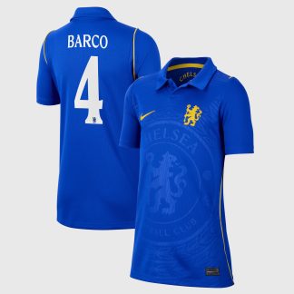 Chelsea Cup Nike Home Stadium Shirt 2026-27 - Kids with Barco 4 printing