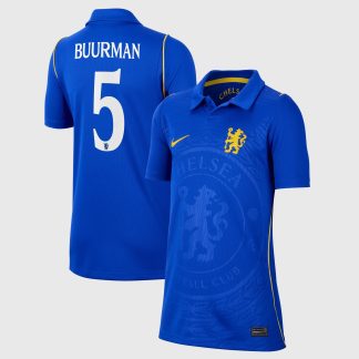 Chelsea Cup Nike Home Stadium Shirt 2026-27 - Kids with Buurman 5 printing