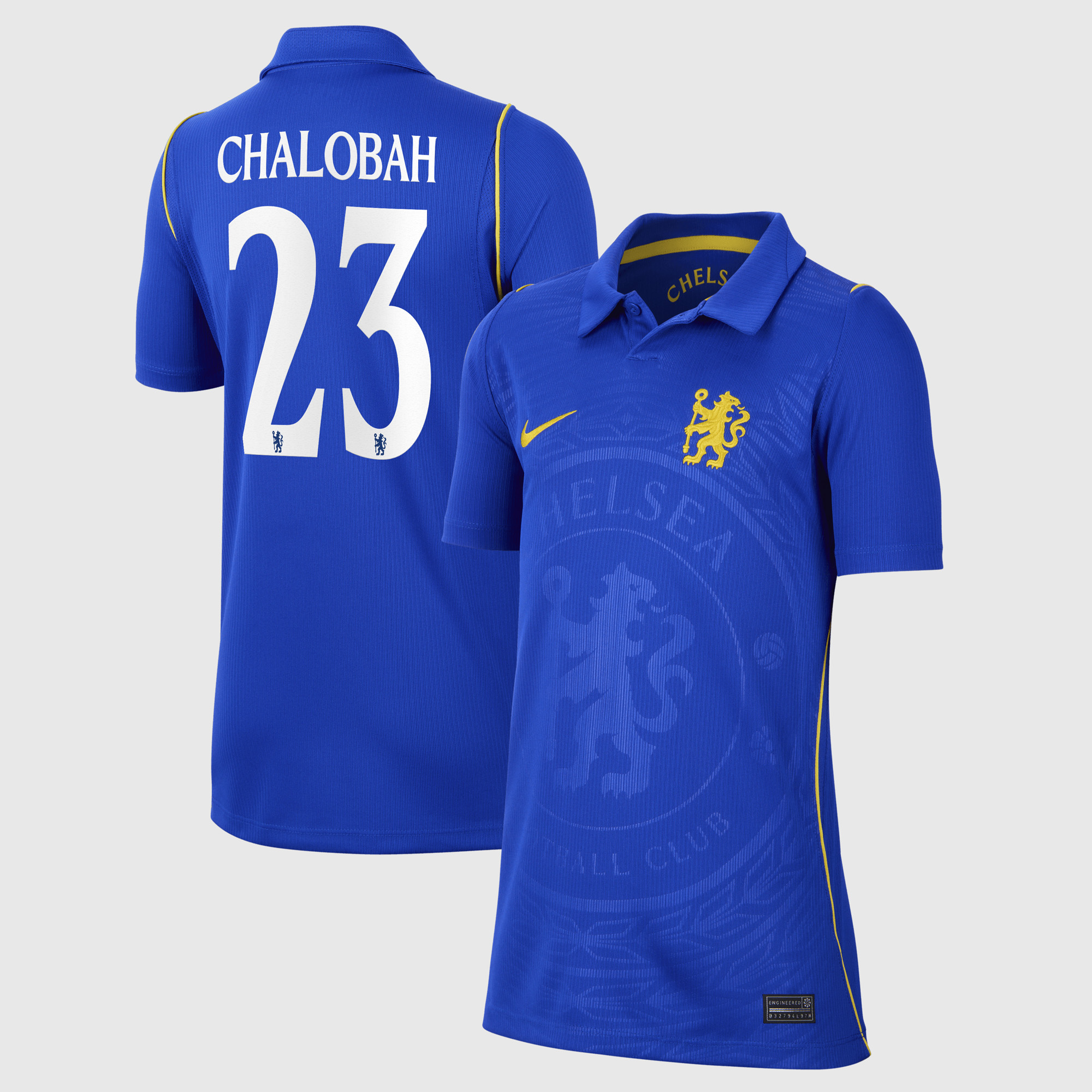 Chelsea Cup Nike Home Stadium Shirt 2026-27 - Kids with Chalobah 23 printing