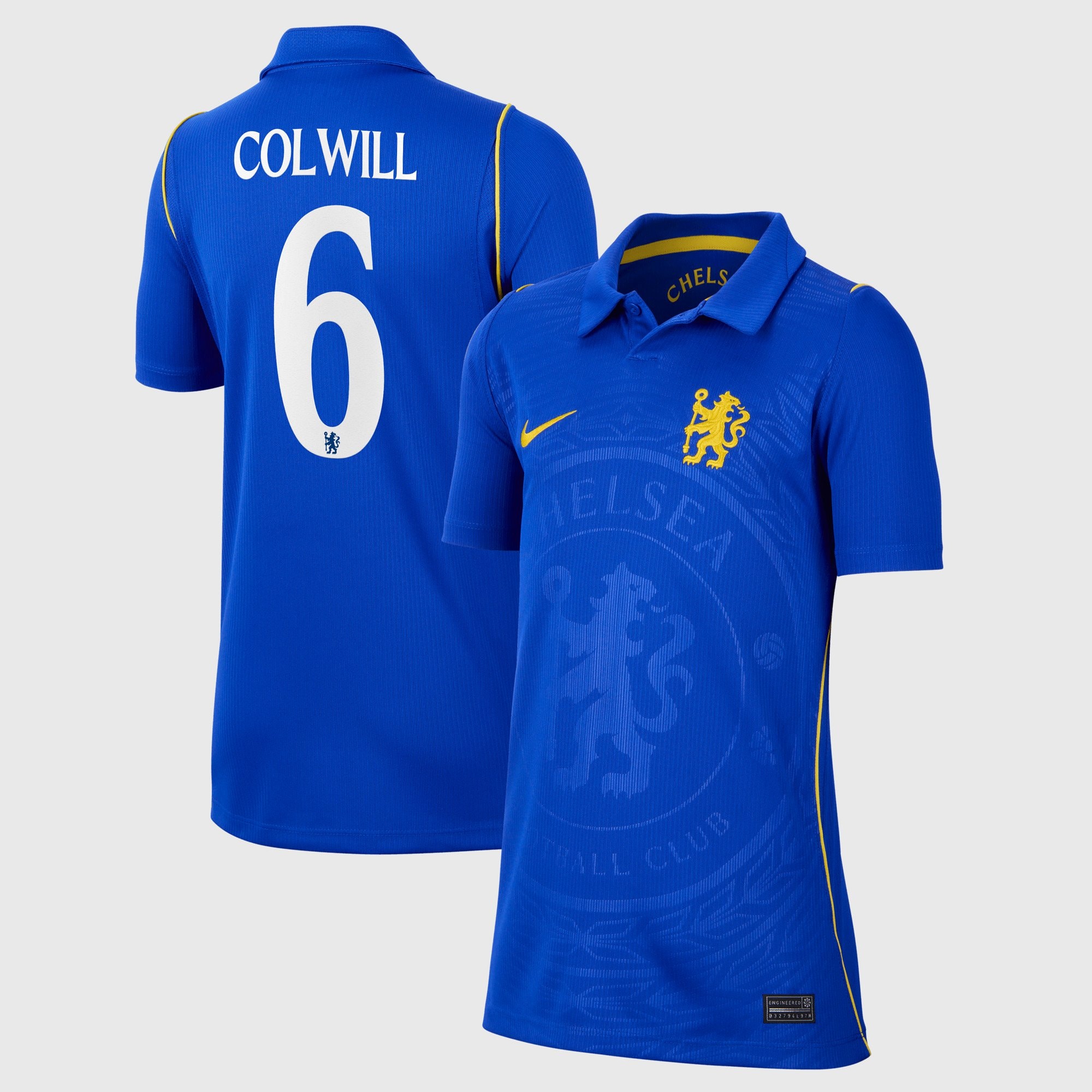 Chelsea Cup Nike Home Stadium Shirt 2026-27 - Kids with Colwill 6 printing