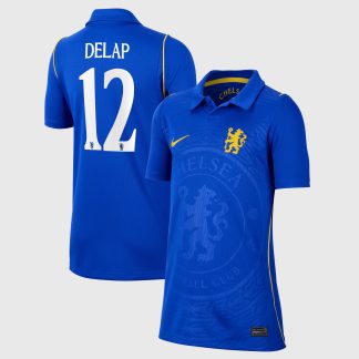Chelsea Cup Nike Home Stadium Shirt 2026-27 - Kids with Delap 12 printing