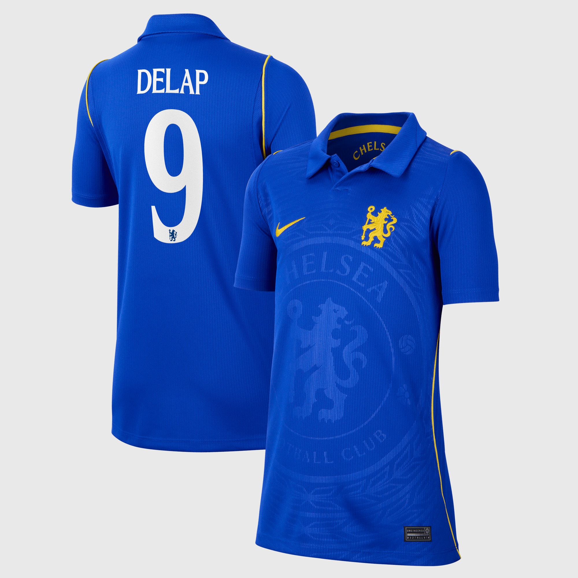 Chelsea Cup Nike Home Stadium Shirt 2026-27 - Kids with Delap 9 printing