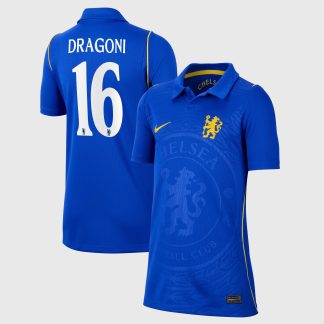 Chelsea Cup Nike Home Stadium Shirt 2026-27 - Kids with Dragoni 16 printing