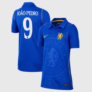 Chelsea Cup Nike Home Stadium Shirt 2026-27 - Kids with João Pedro 9 printing