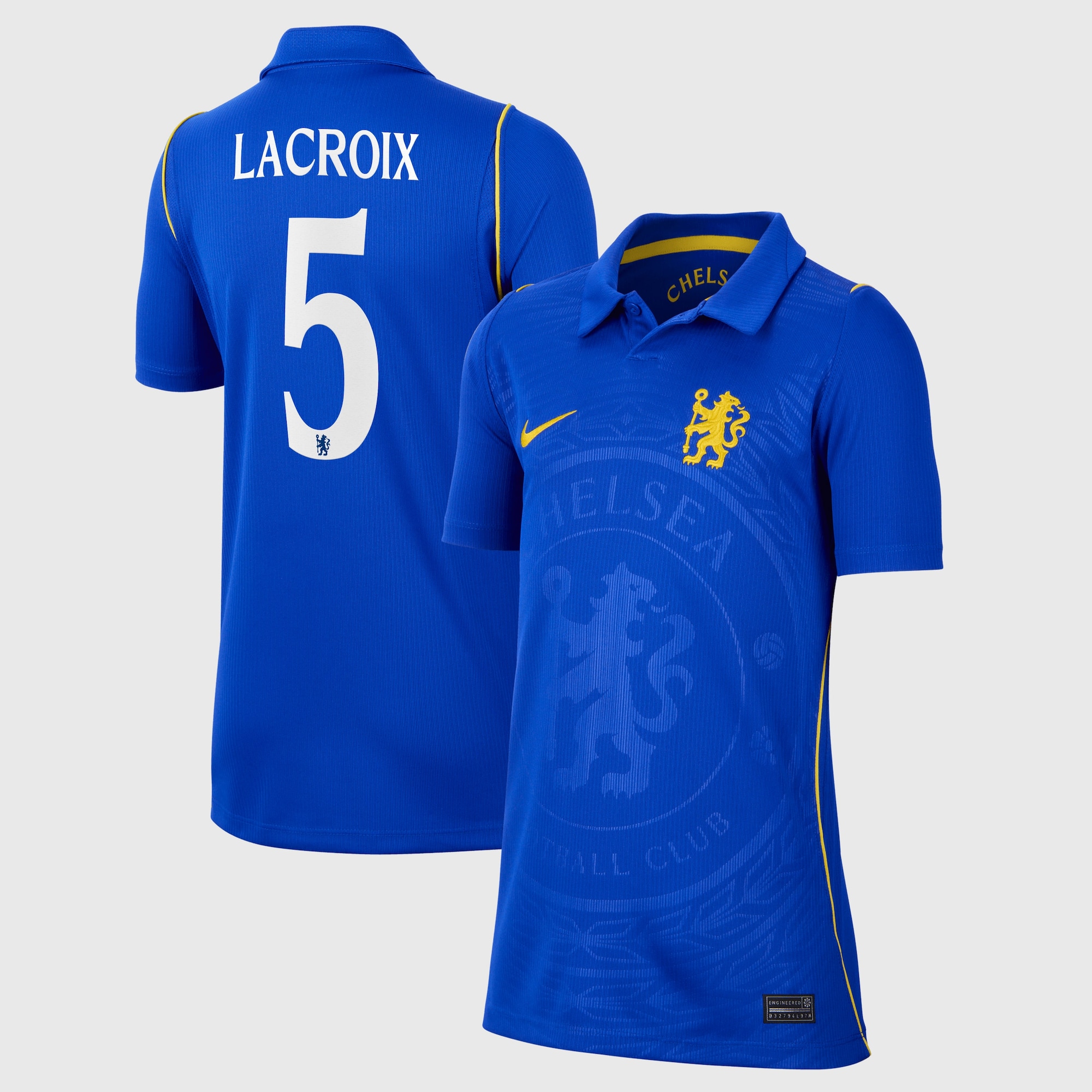 Chelsea Cup Nike Home Stadium Shirt 2026-27 - Kids with Lacroix 5 printing