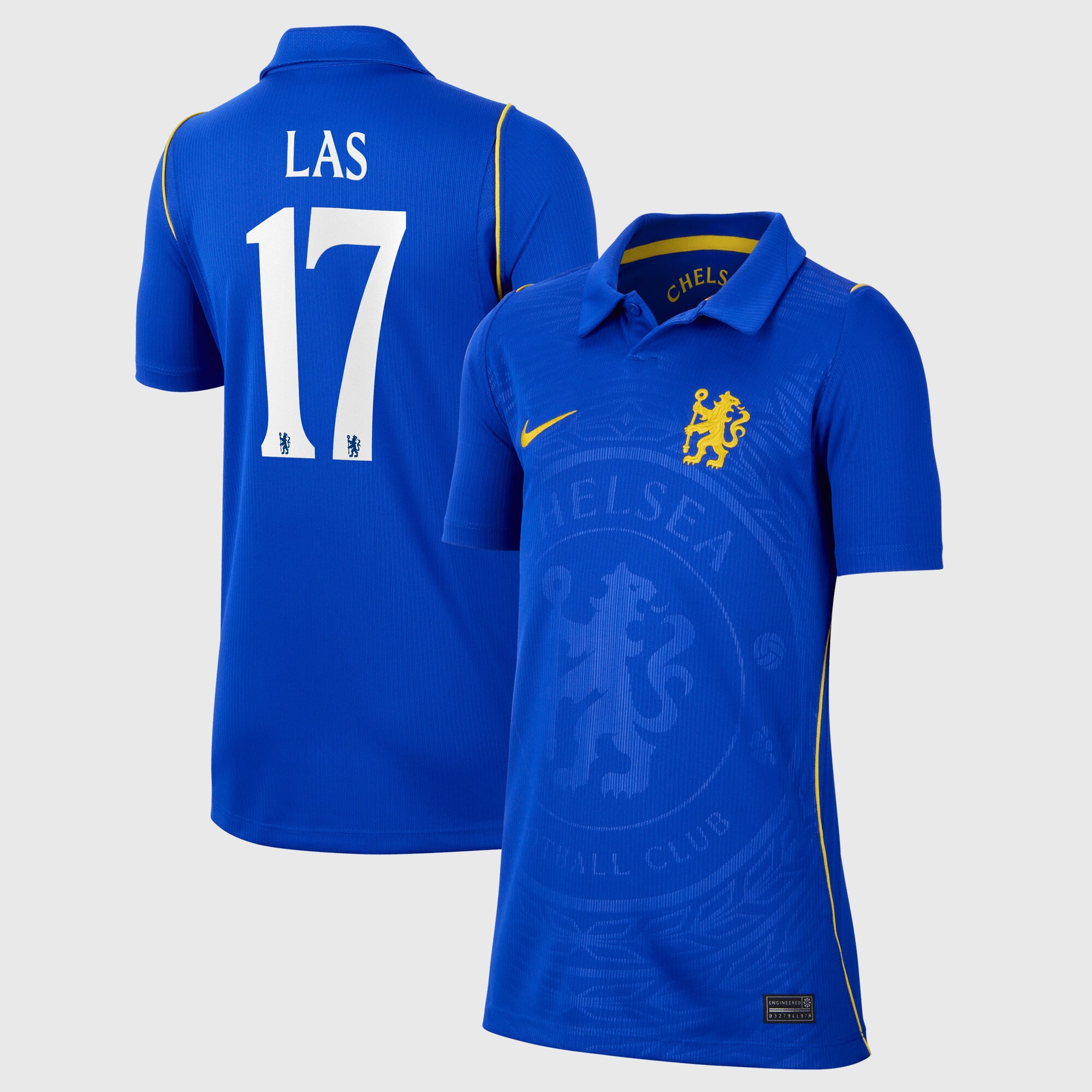 Chelsea Cup Nike Home Stadium Shirt 2026-27 - Kids with Las 17 printing