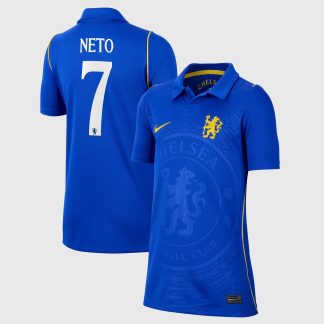 Chelsea Cup Nike Home Stadium Shirt 2026-27 - Kids with Neto 7 printing