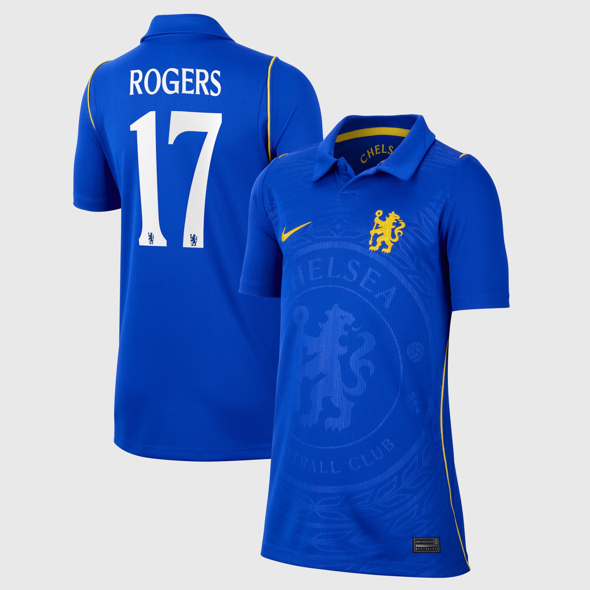 Chelsea Cup Nike Home Stadium Shirt 2026-27 - Kids with Rogers 17 printing