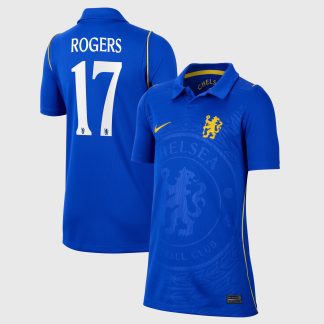 Chelsea Cup Nike Home Stadium Shirt 2026-27 - Kids with Rogers 17 printing
