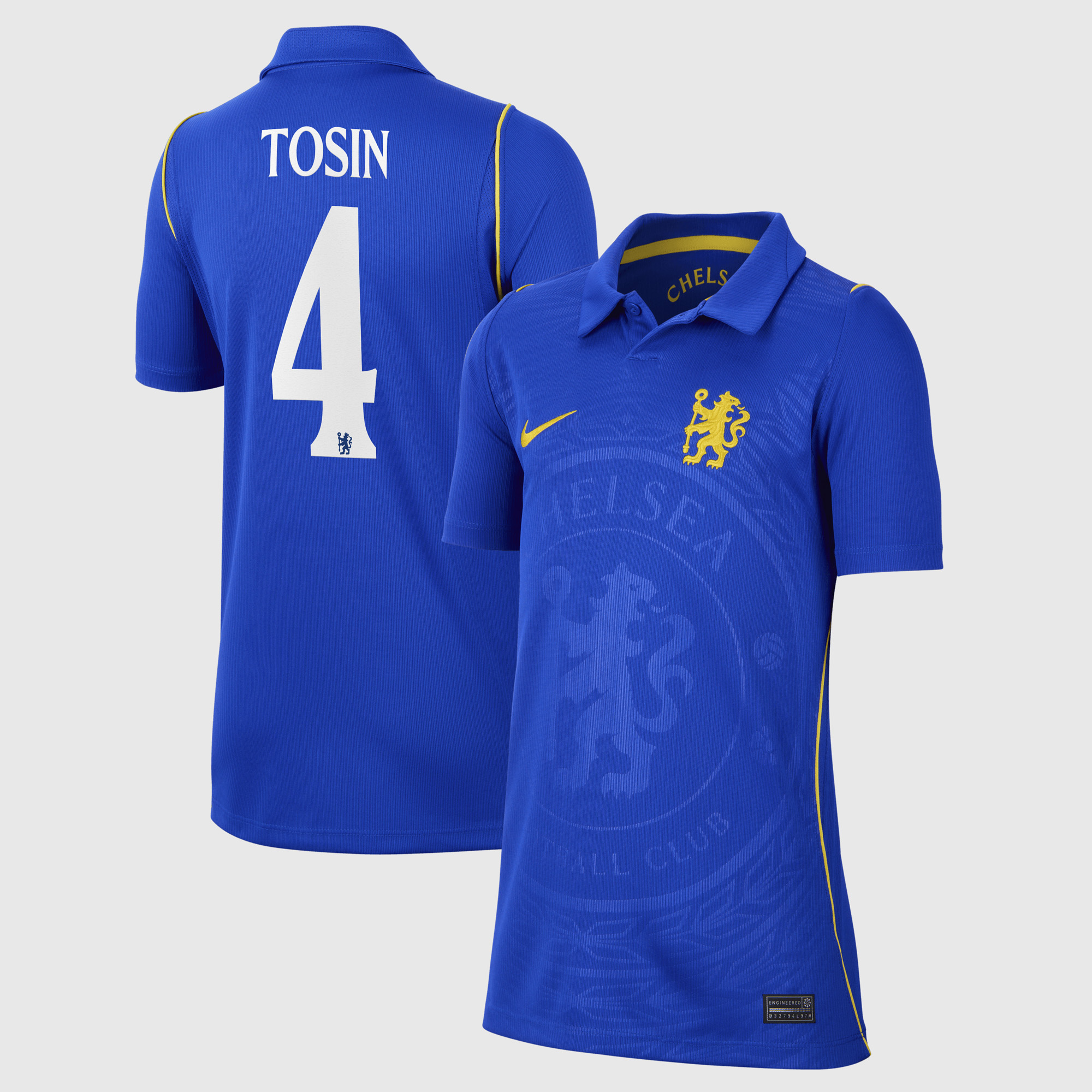 Chelsea Cup Nike Home Stadium Shirt 2026-27 - Kids with Tosin 4 printing
