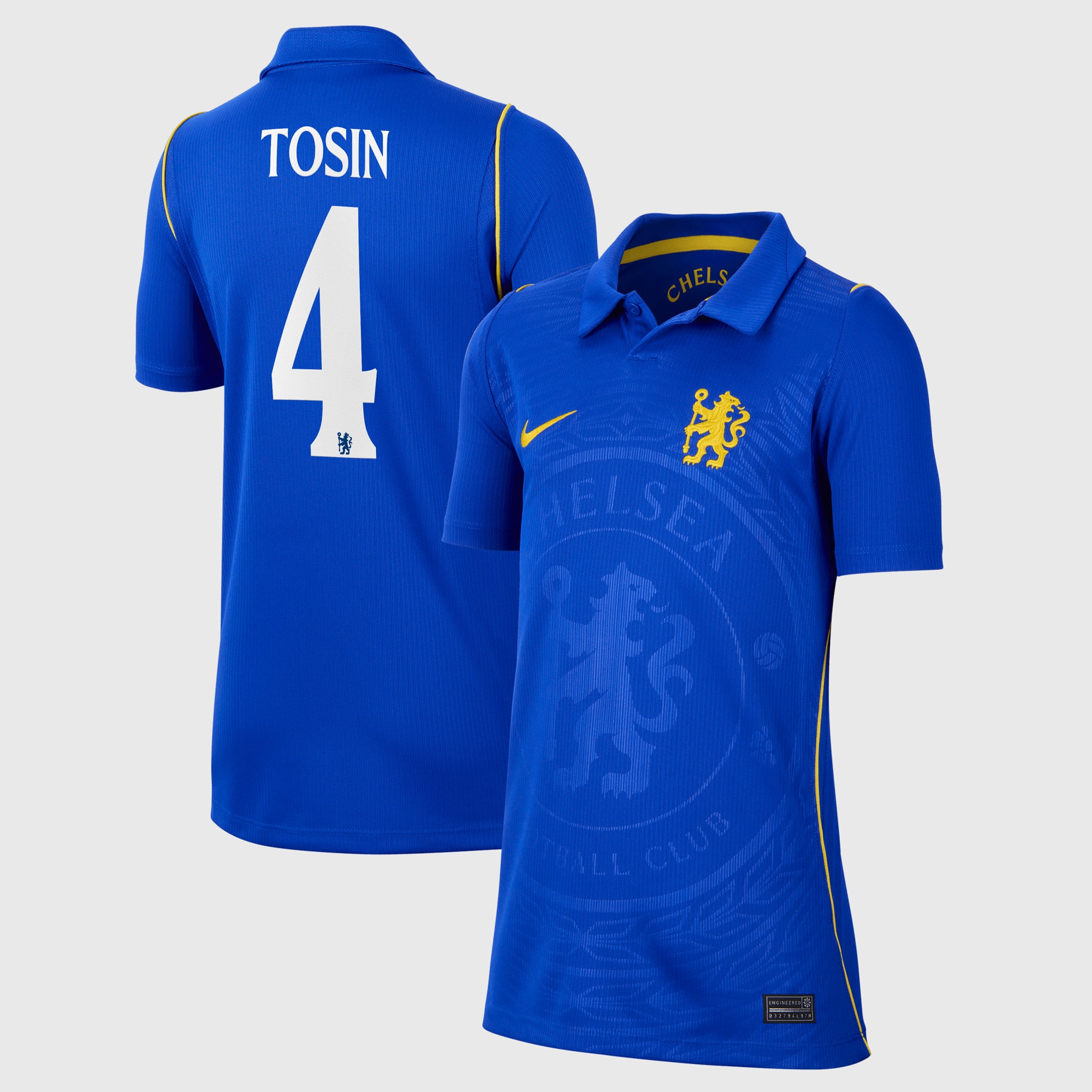 Chelsea Cup Nike Home Stadium Shirt 2026-27 - Kids with Tosin 4 printing