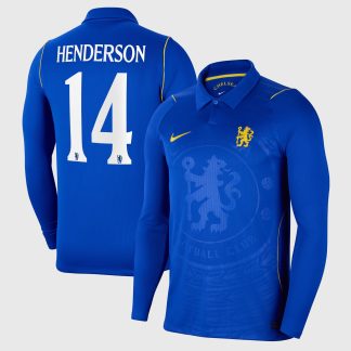 Chelsea Cup Nike Home Stadium Shirt 2026-27 - Long Sleeve - Kids with Henderson 14 printing