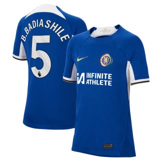 Chelsea Home Stadium Sponsored Shirt 2023-24 - Kids with Badiashile 5 printing