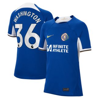 Chelsea Home Stadium Sponsored Shirt 2023-24 - Kids with Washington 36 printing