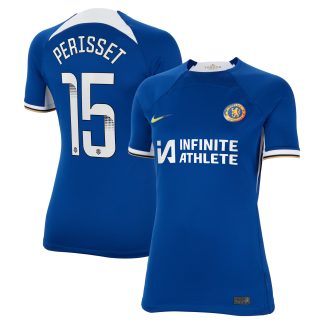 Chelsea Home Stadium Sponsored Shirt 2023-24 - Womens with Perisset 15 WSL printing