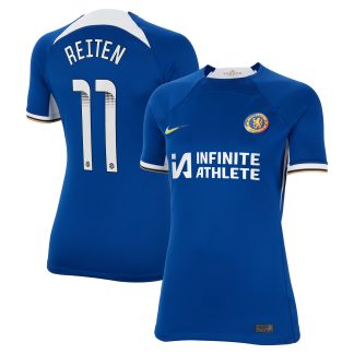 Chelsea Home Stadium Sponsored Shirt 2023-24 - Womens with Reiten 11 WSL printing