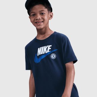 Chelsea Nike Club T-Shirt - Midnight Navy - Kids