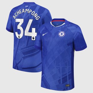 Chelsea Nike Dri-FIT ADV Home Match Shirt 2025-26 - Kids with Acheampong 34 printing