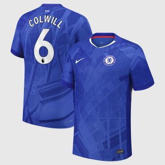 Chelsea Nike Dri-FIT ADV Home Match Shirt 2025-26 - Kids with Colwill 6 printing