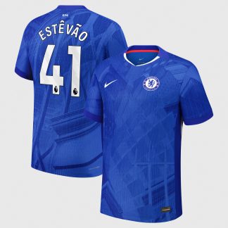 Chelsea Nike Dri-FIT ADV Home Match Shirt 2025-26 - Kids with Estêvão 41 printing
