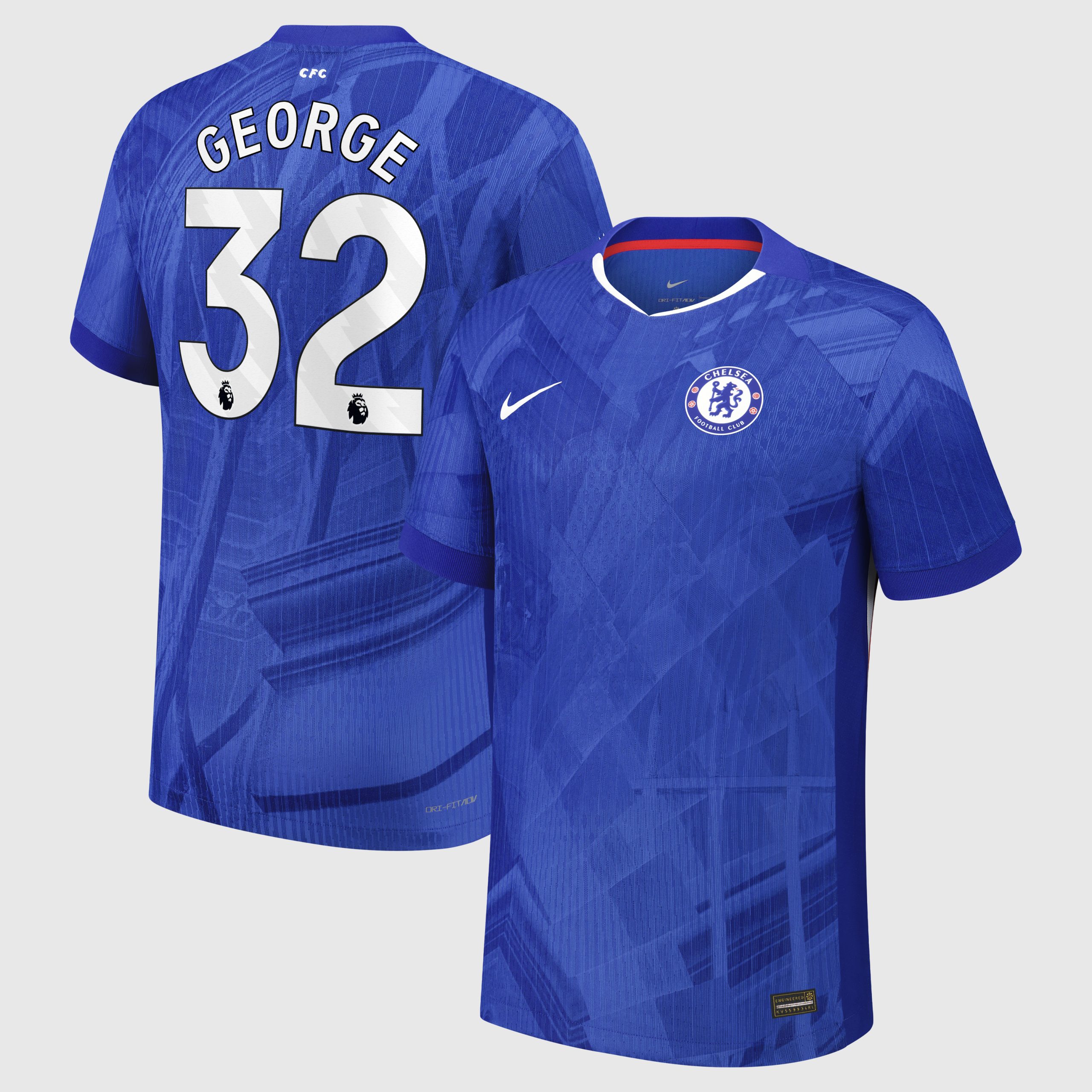 Chelsea Nike Dri-FIT ADV Home Match Shirt 2025-26 - Kids with George 32 printing
