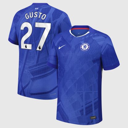 Chelsea Nike Dri-FIT ADV Home Match Shirt 2025-26 - Kids with Gusto 27 printing