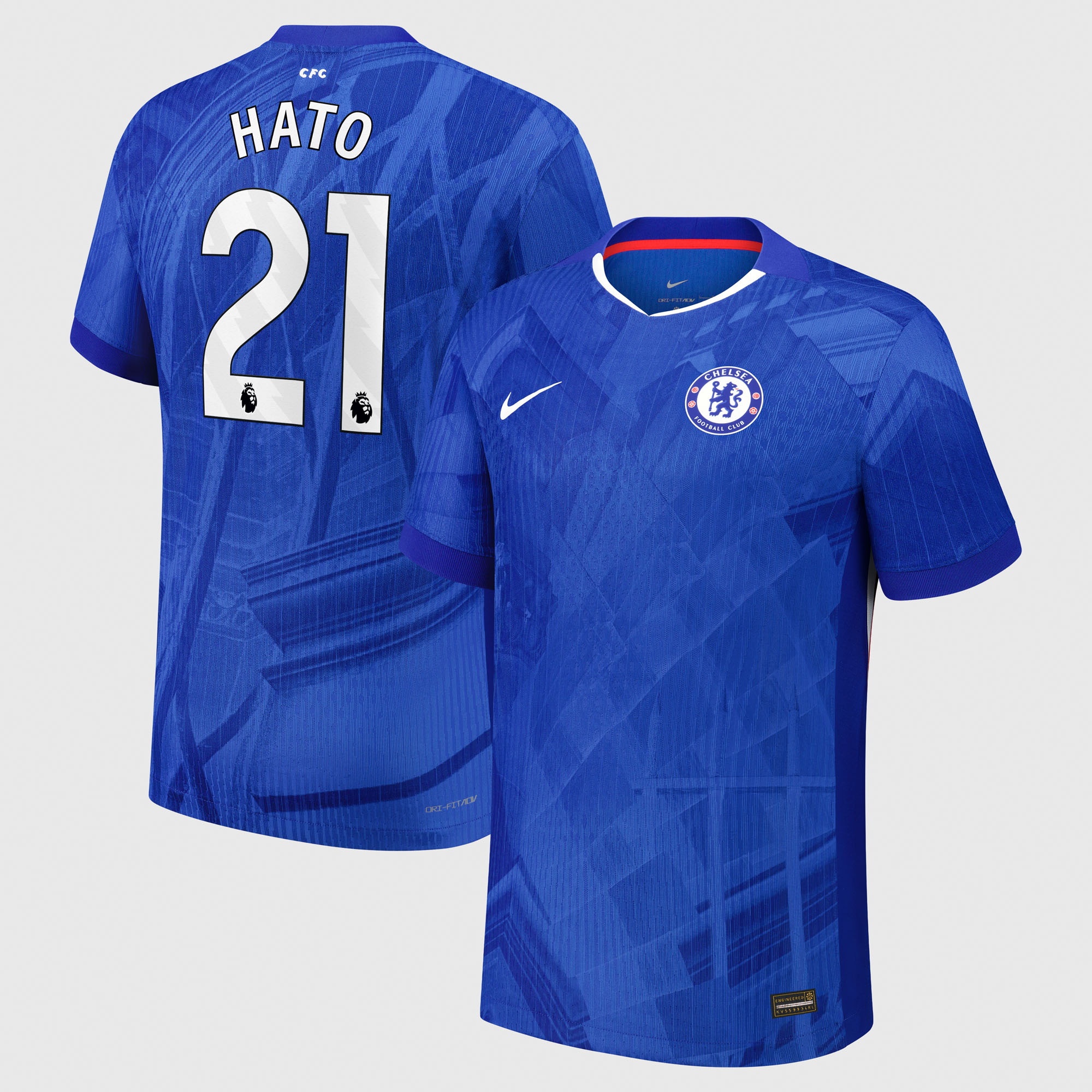 Chelsea Nike Dri-FIT ADV Home Match Shirt 2025-26 - Kids with Hato 21 printing