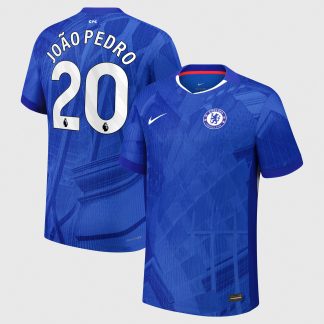 Chelsea Nike Dri-FIT ADV Home Match Shirt 2025-26 - Kids with João Pedro 20 printing