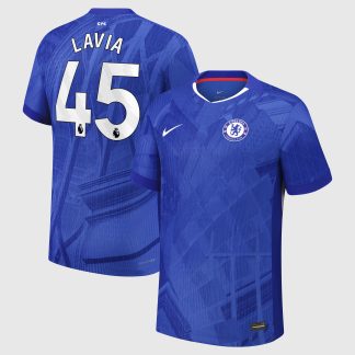 Chelsea Nike Dri-FIT ADV Home Match Shirt 2025-26 - Kids with Lavia 45 printing